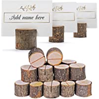THE TWIDDLERS 50 Porta Tarjetas de Mesa de Madera - Bodas y Eventos (50 soportes)